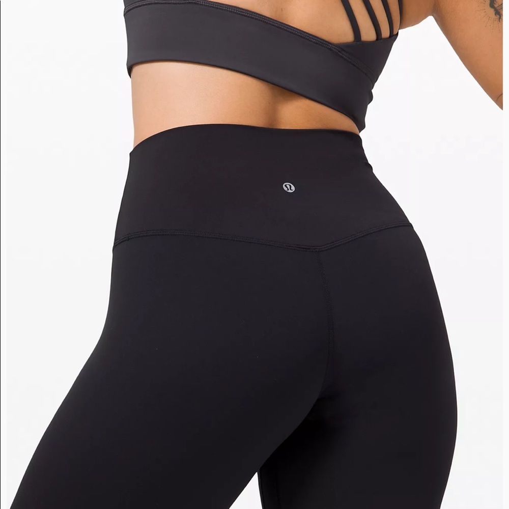 NWT Lululemon Align High Rise Pant 28"  Black - Picture 3 of 12